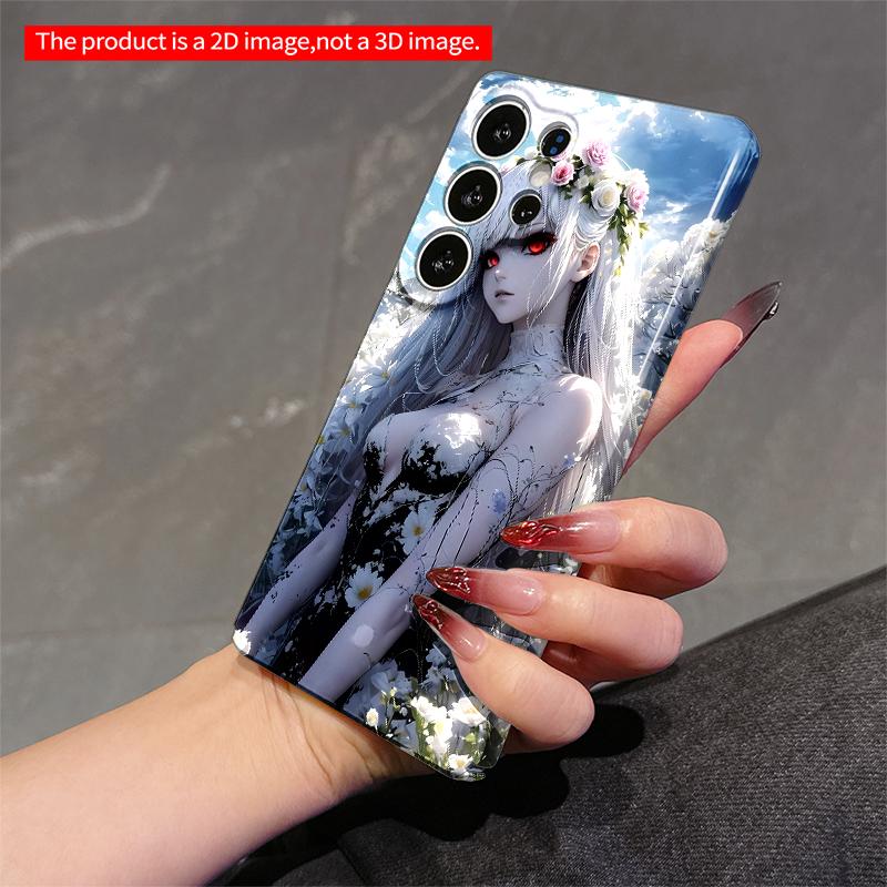 2DFlat Samsung phone case Floral Goddess in Sunlit Garden Applicable to Galaxy S22 S23 S24 S25ULTRA S26 A12 A13 A14 A15 A16