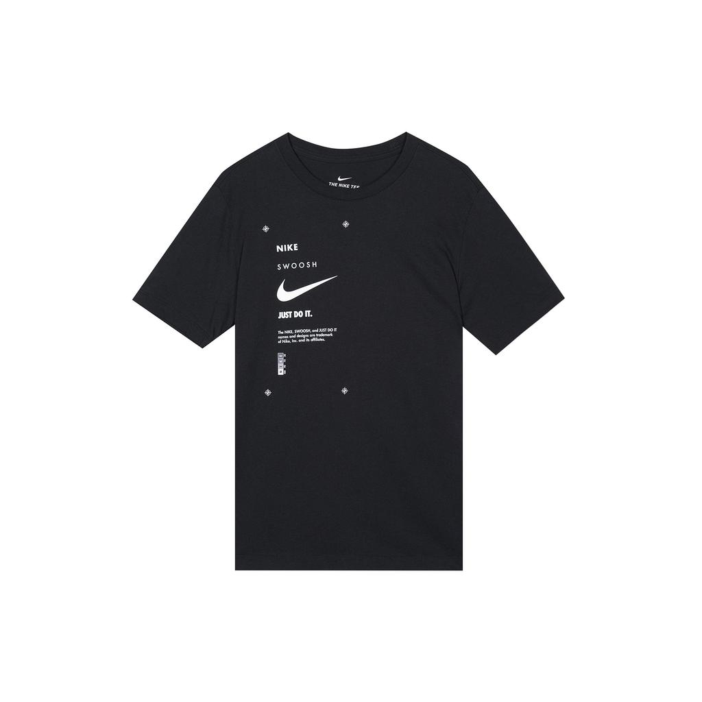 Nike Sportswear Club T Shirts Men's Black Crew Neck Moderate Straight Fit DJ5374-010