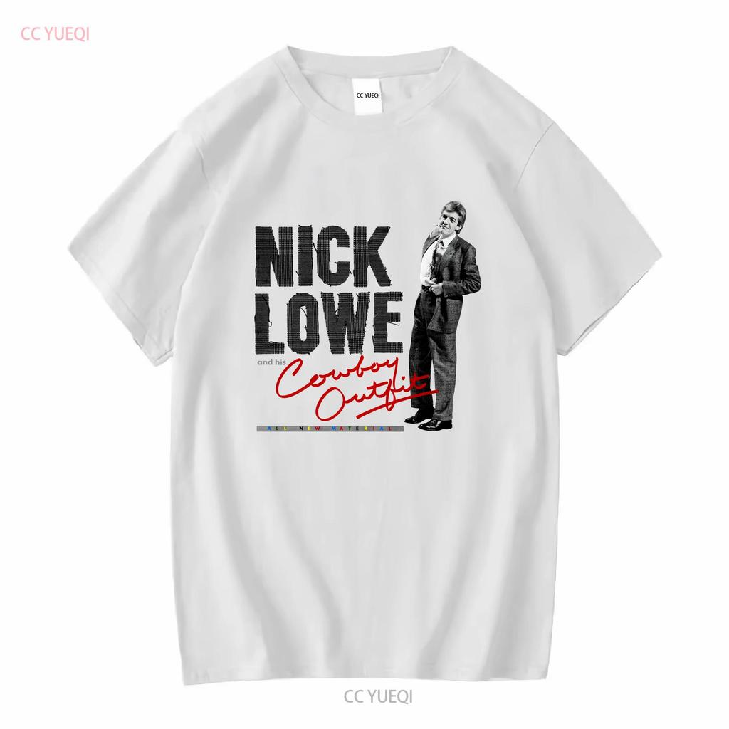 Nick Lowe and His Cowboy Outfit Album T Shirt All Size S 2345XL long or short sleeves vintage Washed Unisex graphic streetwear