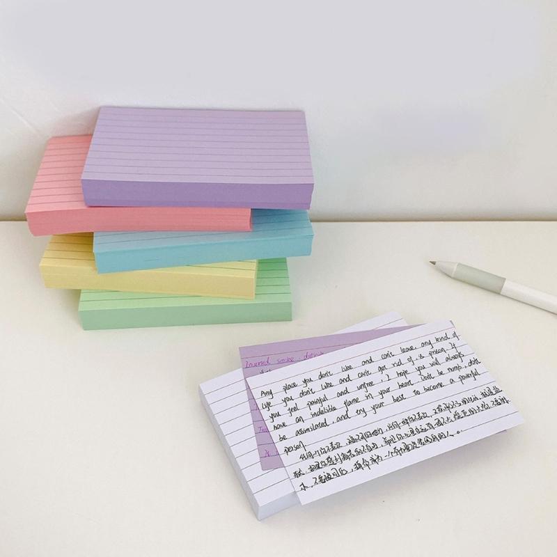 250Sheets Colorful Note Paper 3x5Inch Wide Lined for Writing Noting Journaling Study Card Note Cards Pocket Notecards