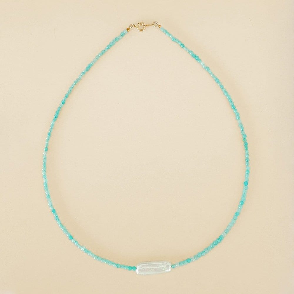 14K Amazonit Stab Perlen N