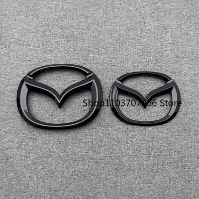 Per CX-5 CX-3 CX-8 CX-50 CX-9 Auto Anteriore Cofano Emblema Posteriore Paraurti Coda Bagagliaio Adesivo Nero Distintivo Decalcomania styling