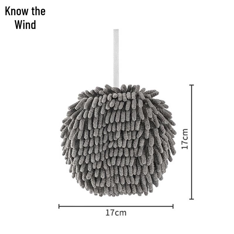 Chenille Hanging Absorbent Hand Towel Ball