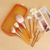 New 9 transparent handle makeup brush cover brush loose powder blush brush grooming brush eyeshadow brush beginner beauty tool