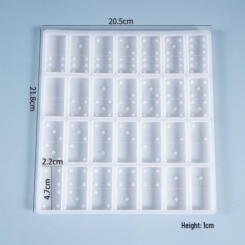 Mohn DIY Kristall Epoxy Dominoform für kreative Heimdekoration