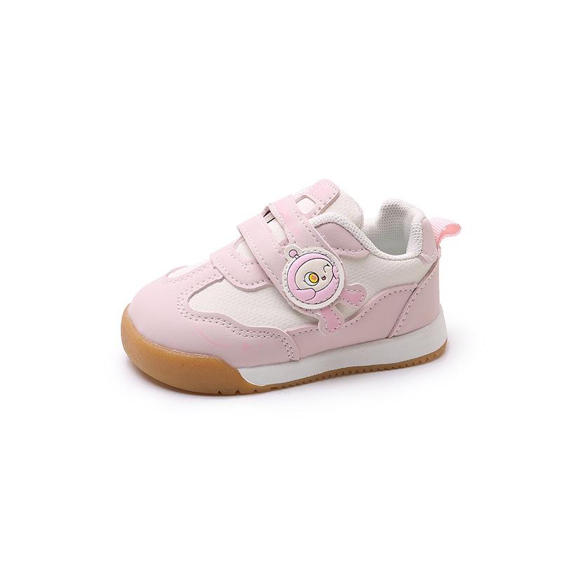 

Toddler classmates front shoes autumn new boys soft sole non-slip toddler shoes breathable girls shoes 25 рожевий