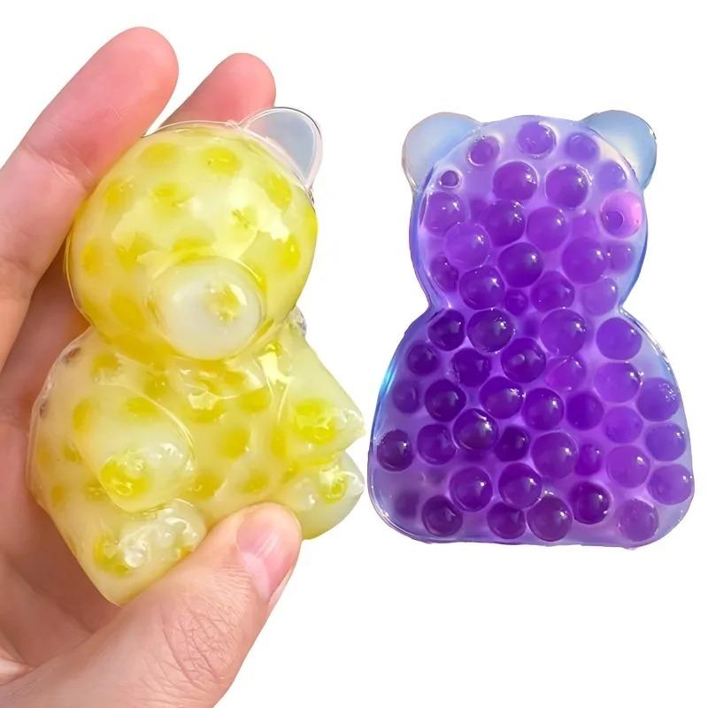 Squishy Little Bear Squeeze Pimples Fidget Toy Wet Soft Cute Animal Decompression Toy Squishy Balls Fidget Toys For Kids Adult