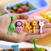 Animal Food Picks for Kids for Fruit Dessert Pastry Snacks 30 Pcs