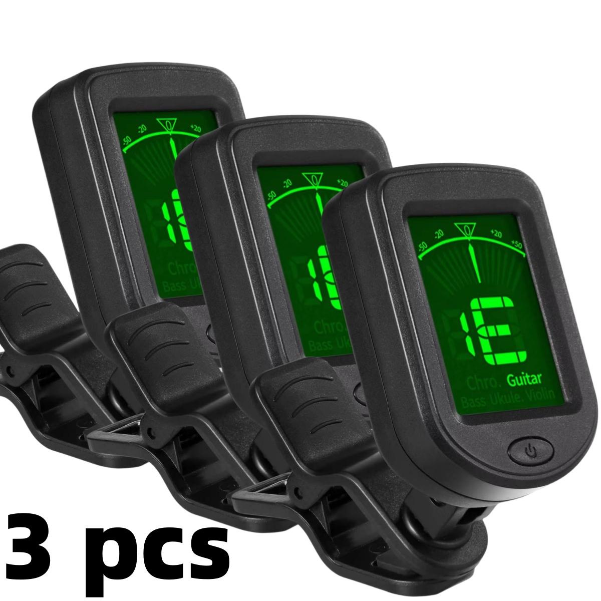Guitar Tuner For  Instruments Clip on Electronic Tuner for Guitar Bass Ukulele Violin Mandolin Banjo