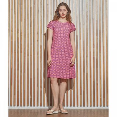 Lipbbam Creora Difree Artwork Pattern Midi Dress Ldm50pz01