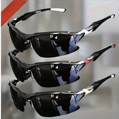 Uv400 Semi-Rimmed Cycling Sunglass Hd Lens Uv Resistant Cycling Glass Fashion Outdoor Sport Goggle Men Women Fishing Goggles