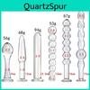 Glassy Anal Vahppy Toys Sex Plug Masturbator For Women Small Beading 232cm Gay Girl Sex Massage Adult Products