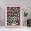 Tenyo in Pure White Gyutto Series Jigsaw Puzzle Disney Disney Pixar Heroine Collection Stained Glass with Service Card (Tenyo) [Made Japan] 266-Piece