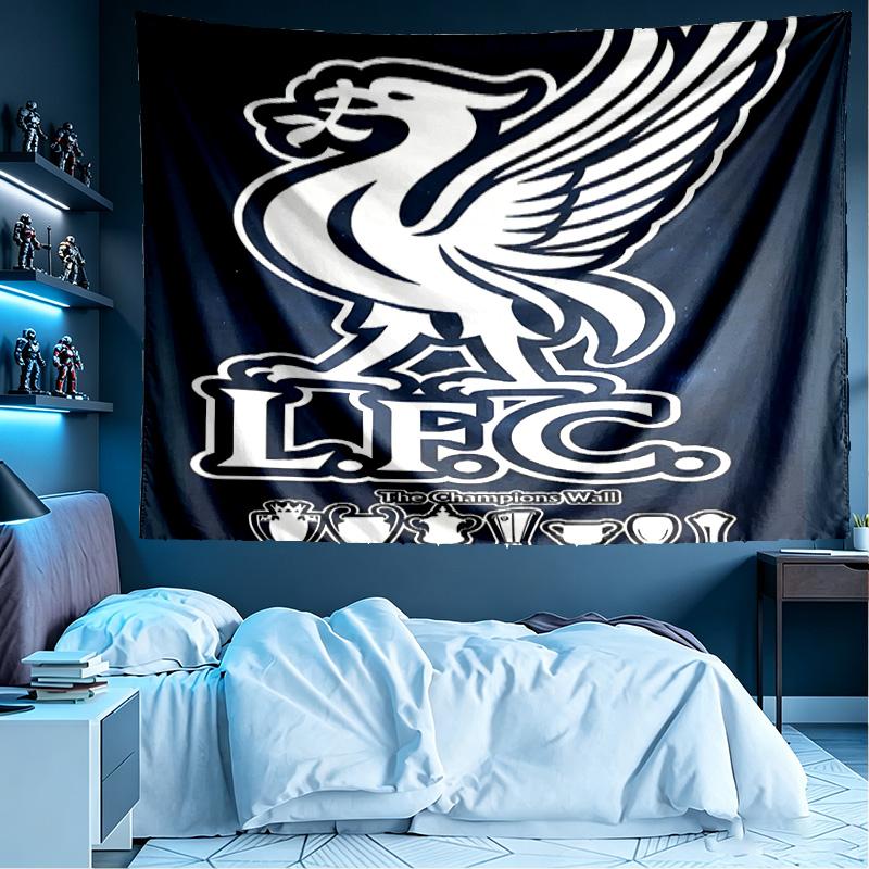 Liverpool F.C Print Tapestry, Lightweight Wall Hanging, for Bedroom, Dorm, Living Room, Home Art Decor - Birthday Christmas Gift for Friends