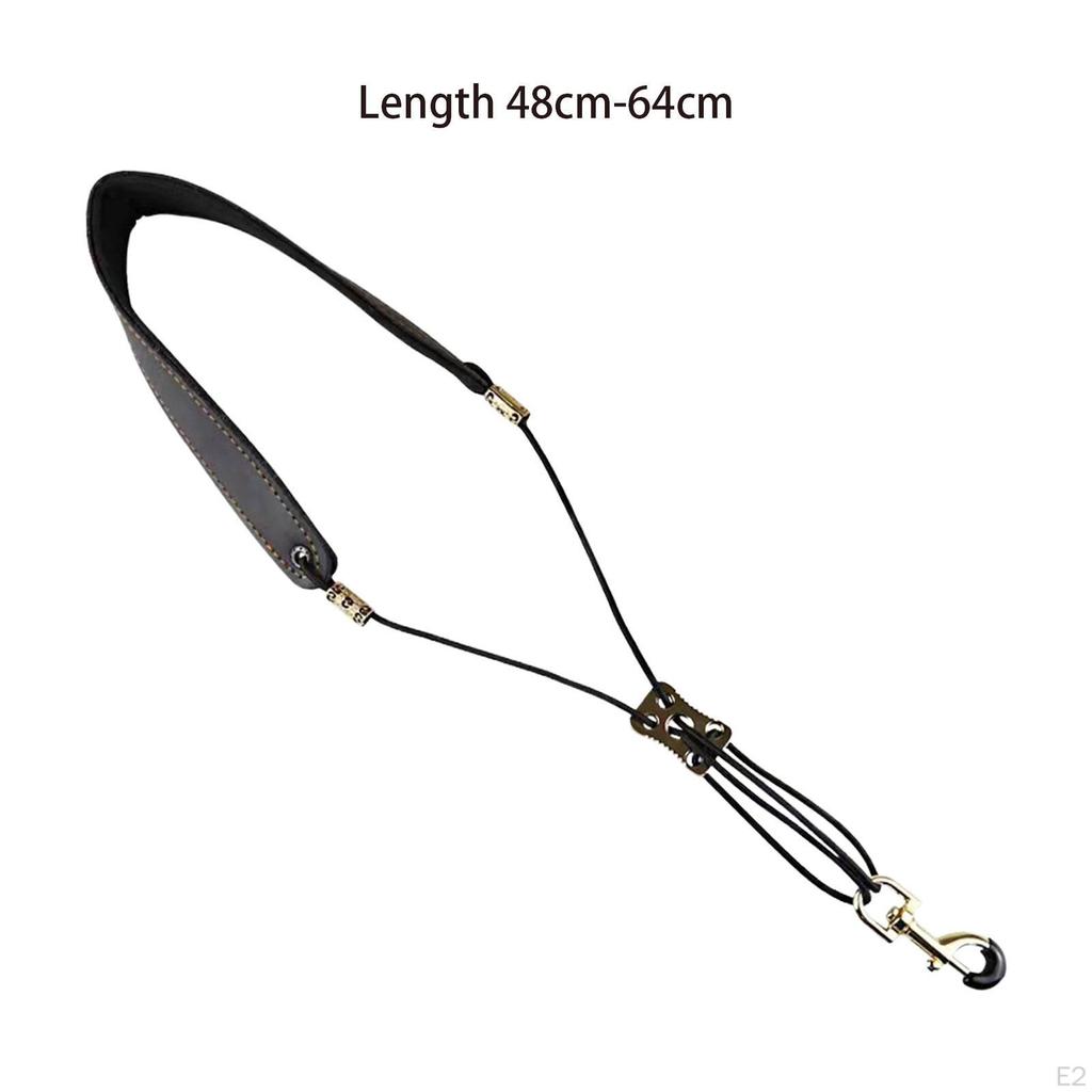 Saxophone Strap Alto Saxophones Convenient Ergonomic Wide Adjustable Sax Neck PU Leather