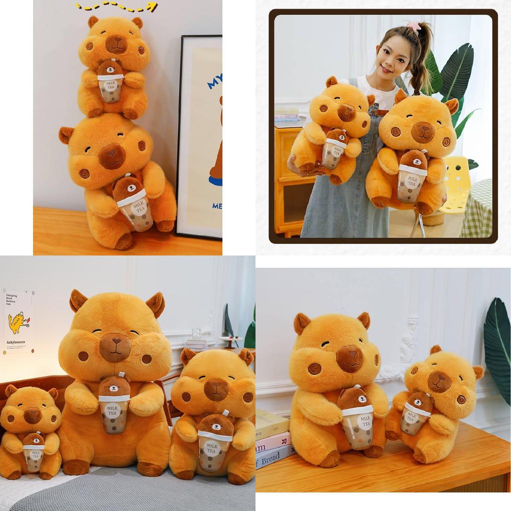 Adorable Q Version Capybara Plush Toy For Cozy Comforting Cuddle Pillow