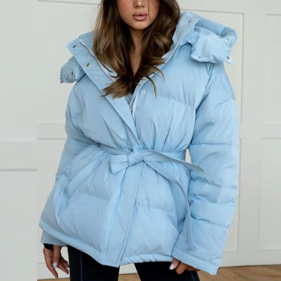 Autumn and Winter Hooded Thickened Fashionable Jacket Women's Warm Coat