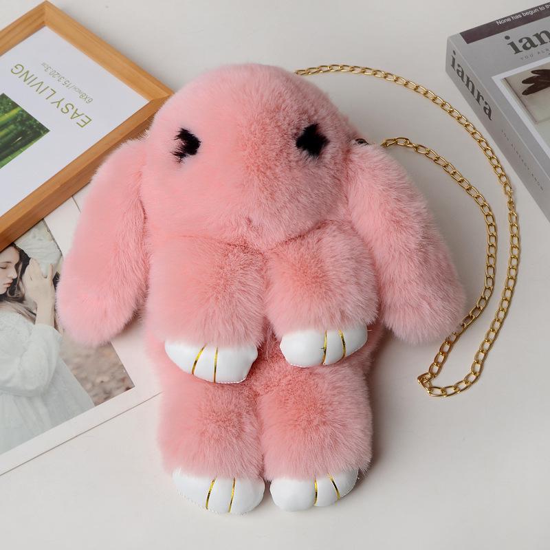 Women's Cute Plush Rabbit Crossbody and Backpack – Versatile and Stylish for Students and Kids