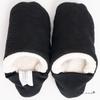 Indoor slippers that combine the best of both slippers and Fluffy slub tweed and sheepskin boa in Size M A new type of room and Easy to wash when