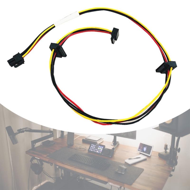 4Pin To 3 Port Power Socket Cable 3 Port Extension For Desktops 6000 6300 8000 8100 8200 Series Mainboard Power Cord