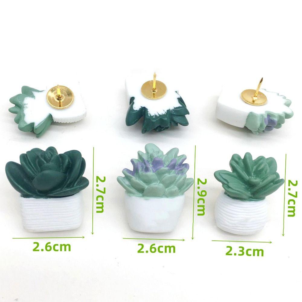 9/20Pcs DIY Succulent Plants Decorative Pushpins Creative Cork Board Tacks  Wall Markers
