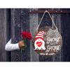 CYNOSA Interchangeable Seasonal Gnome Sweet Gnome Welcome Sign Front Door Decor Wooden Gnome Door Hanger, 12 Inches Farmhouse Wall Sign Gnome Decor