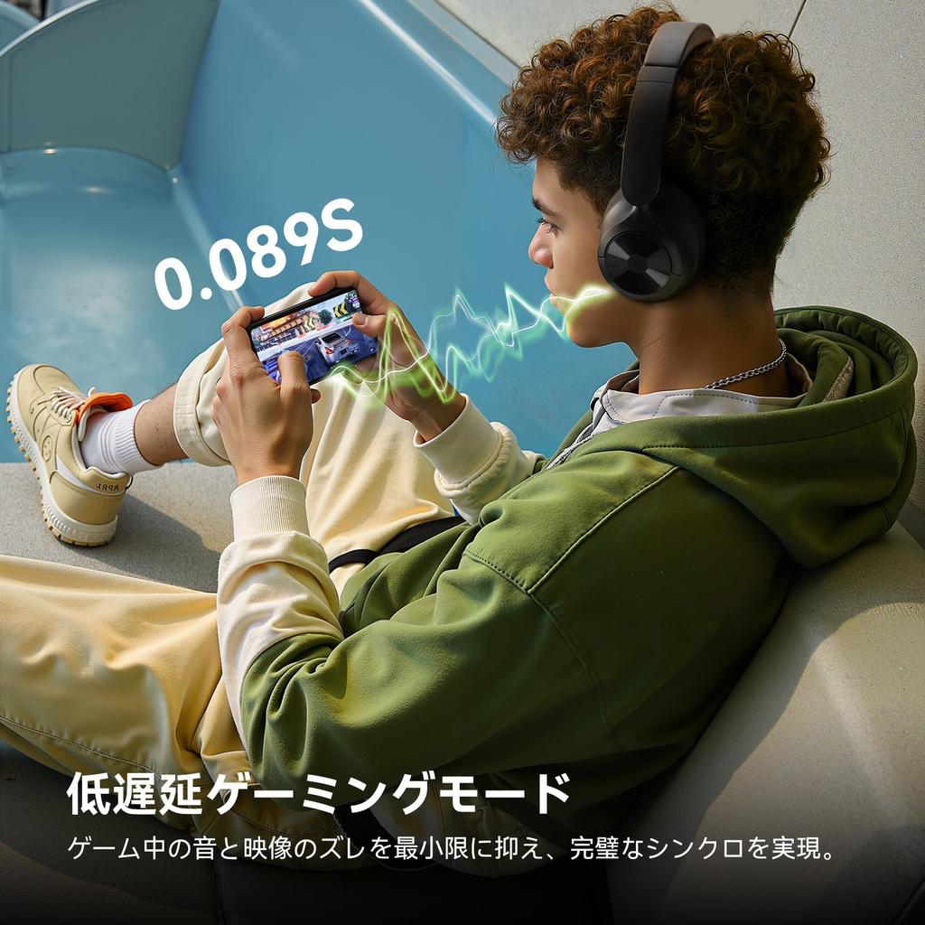 OneOdio Focus A1Pro Wireless Headphones, On-Ear Hybrid Noise Cancelling Bluetooth 6.0 Headphones, Low Latency Gaming Mode, 70 Hours of Continuous