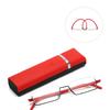 New Fashion Half Frame Presbyopia Glasses Blue Light Blocking for Men Women Portable with Case