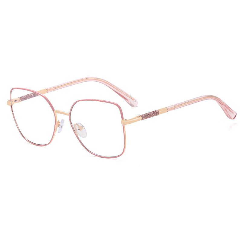 Transparent Computer Glasses Frame Women Anti Blue Light Presbyopia Eyewear Spring Hinge Metal Frames Reading Glasses Unisex
