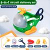 Detachable Aircraft Stationery Toy Starting School Stationery Helicopter Toy  Desk Decor