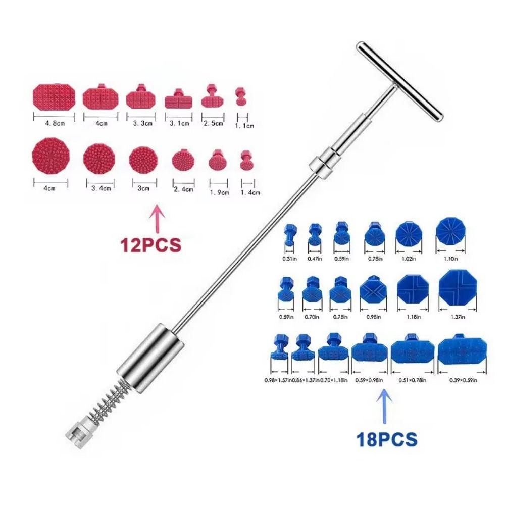 DIY Repair Dent Puller T Rod Car Dent Repair Kit Portable Car Dent Puller Tools  Vehicle Repairs