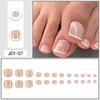 Cross-Border French Pedicure Wearable Toe Nail Stickers