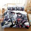 Home Textiles Twin Star Exorcists Bedding Set Cartoon Anime three-piece set Adult Kid Bedroom Duvet cover Sets 3D Kawaii Girl