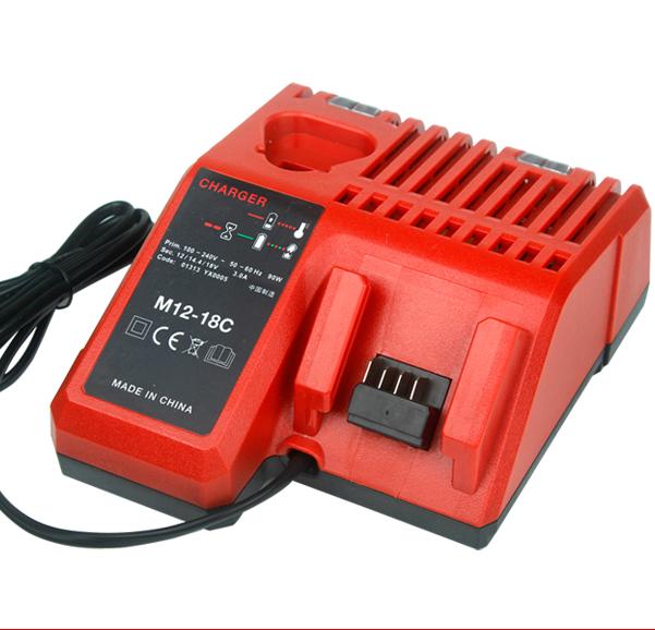 Milwaukee M12 12V Tool Battery Charger & Replacement Battery for Electric Wrench/Drill