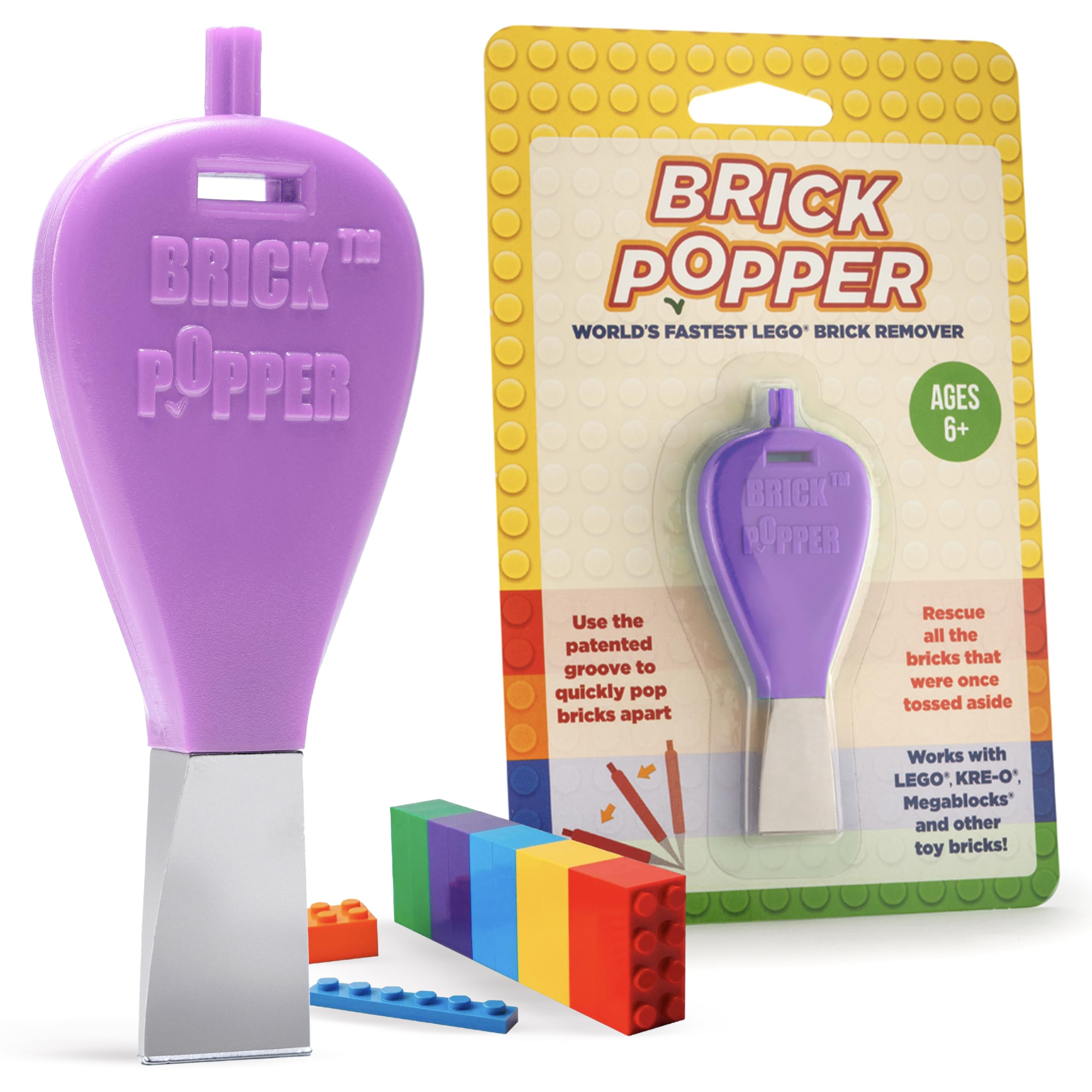 

Brick Popper Easy Block Remover Durable Metal Suitable for Kids and Ages 6 and Purple Tool, Construction, Adults, Up, фиолетовый