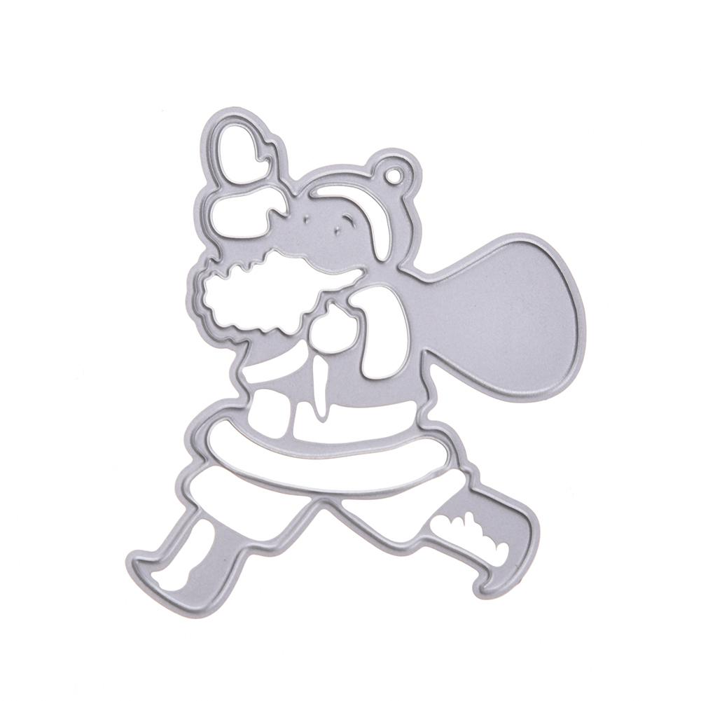 

Cute Little Animals Frame Metal Silvery Stencil Embossing Cutting Dies For Diy Scrapbooking Paper Album Cards Making серебряный