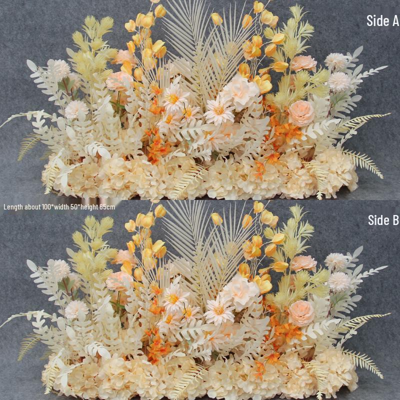 Wedding Aisle Blue Artificial Flower Row Decoration