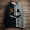 Women's Fashion Long Sleeve Pullover Halloween Print Hooded Pocket Sweatshirt