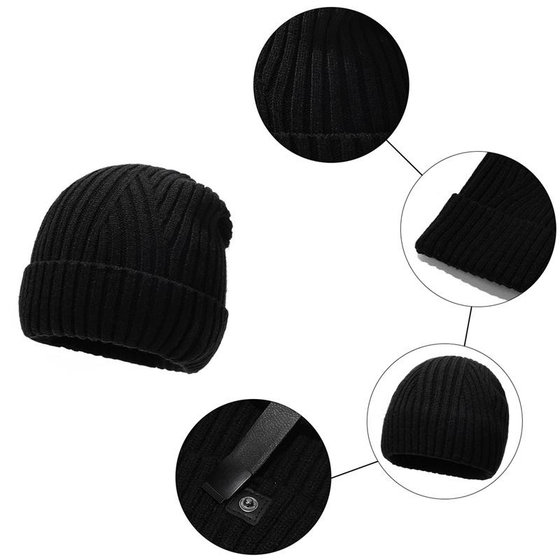 Winter Wool Hat Outdoor Cold-Proof Warm Ear Protection Knitted Hat