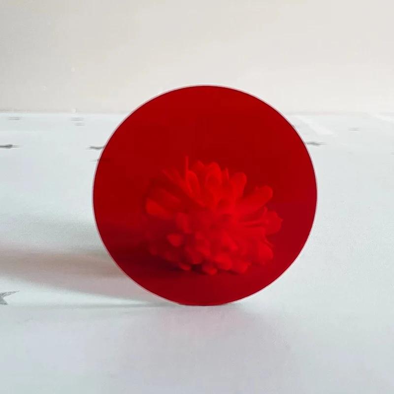 Colorful Translucent Acrylic Board PMMA Plexiglass Circular Shape Tinted Plate Thick 3mm DIY/Display Projects/Wedding&Home Decor