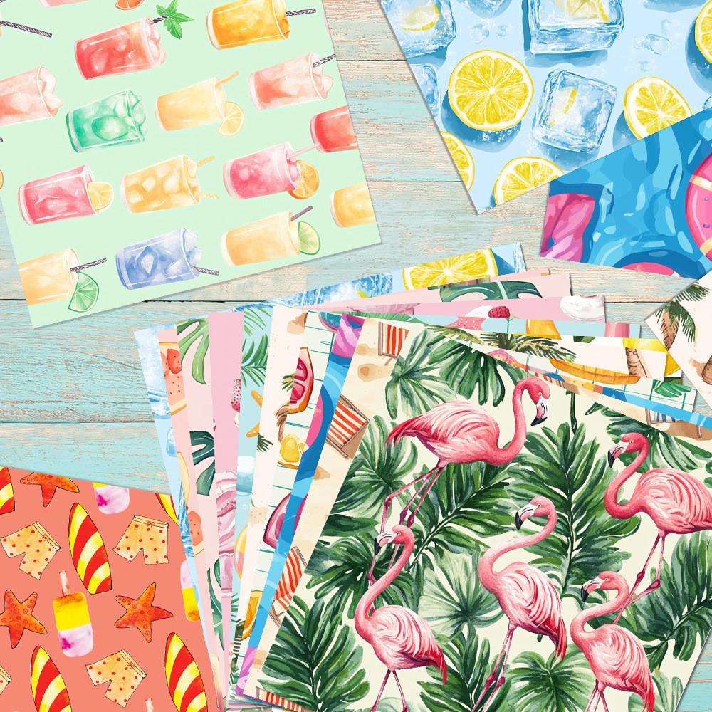 Marine Creatures Flamingos Ice Cream Patterns Gifts Decorative Packaging Paper