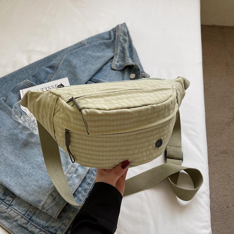 Geantă de piept ultra-ușoară și subțire, geantă crossbody pentru telefon mobil, geantă de talie de marcă la modă sportivă și casual, geantă mică de umăr