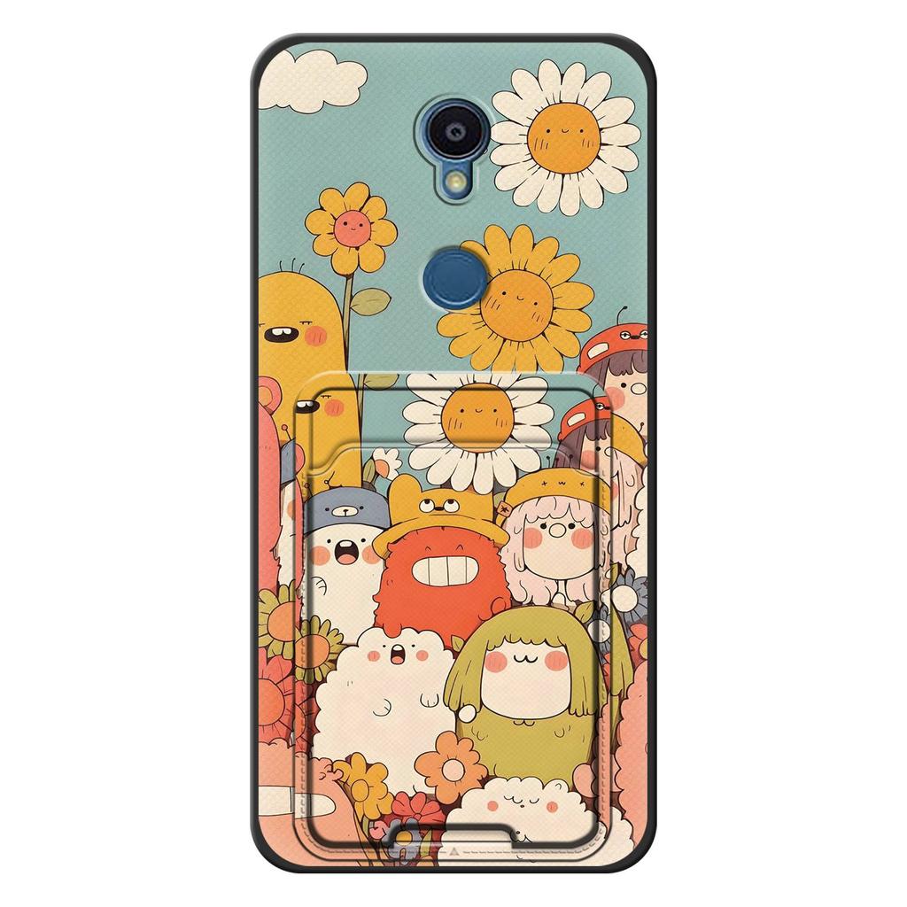 Silicone Fashion Design Phone Case For Sharp Rouvo V Card Slot Back Cover Shockproof Waterproof Anti-knock Cartoon TPU