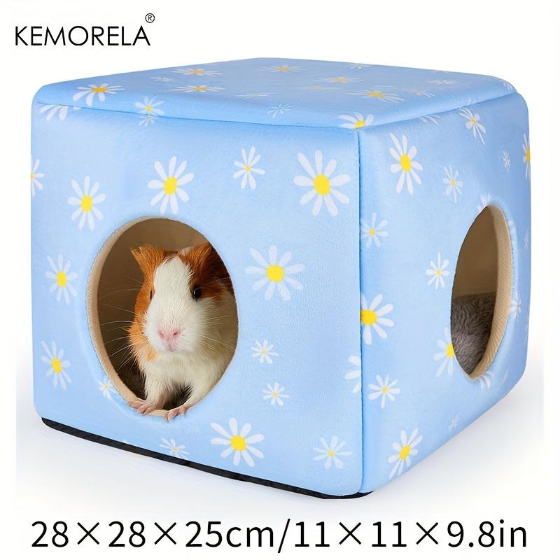 

1PC Guinea Hideout Washable Guinea House Comfortable Guinea Bed for Small Pets Rabbit/Bunny/Hamster/Chicken Guinea Accessories синій