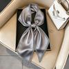Small long thin bevel silk scarf Women's ethnic style belt Tie hair belt Tie bag ribbon tie yarn scarf Thin scarf