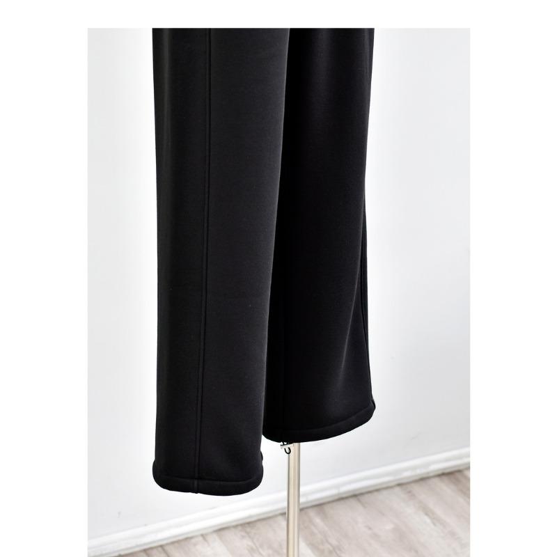 Winter Women's Thick Casual Wide Leg Loose Sports Cotton Sweatpants Casual Pants