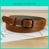 Womens Fashionable Simple Belt Metal Pin Buckle Outdoor Casual Band Waist