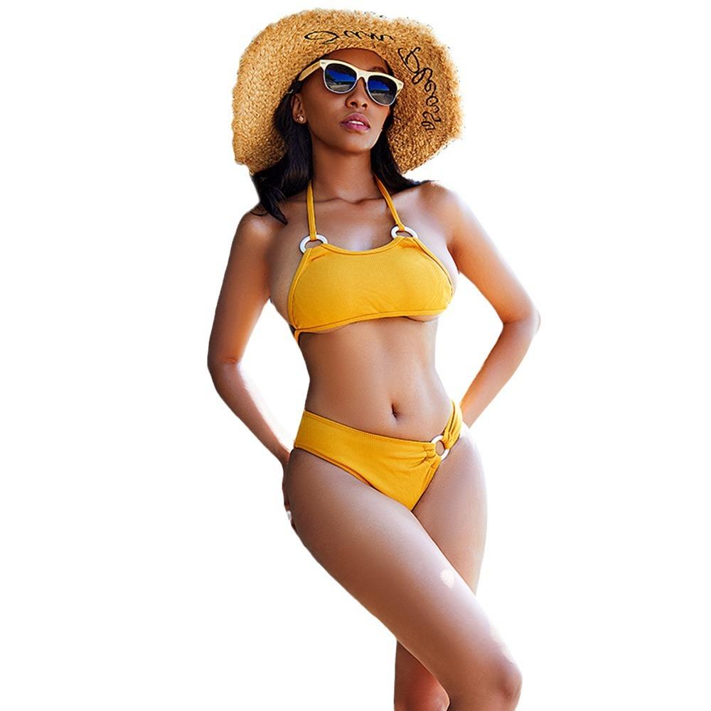 Frauen Bikini Sexy Hohe Taille Badeanzug Strand Bademode Weiblichen Sommer Badeanzug