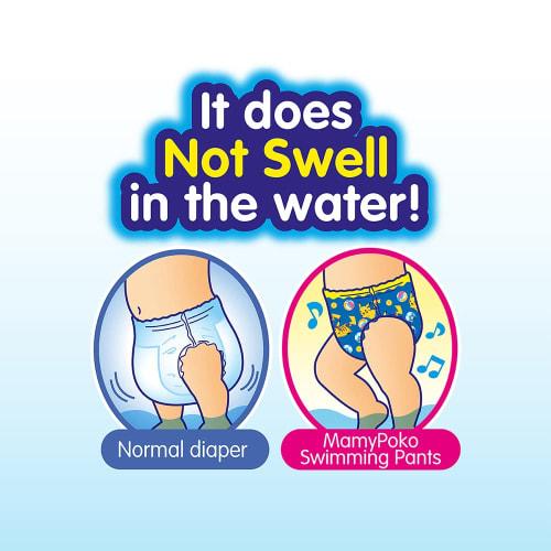 unicharm moony water play pants blue m 3 pieces