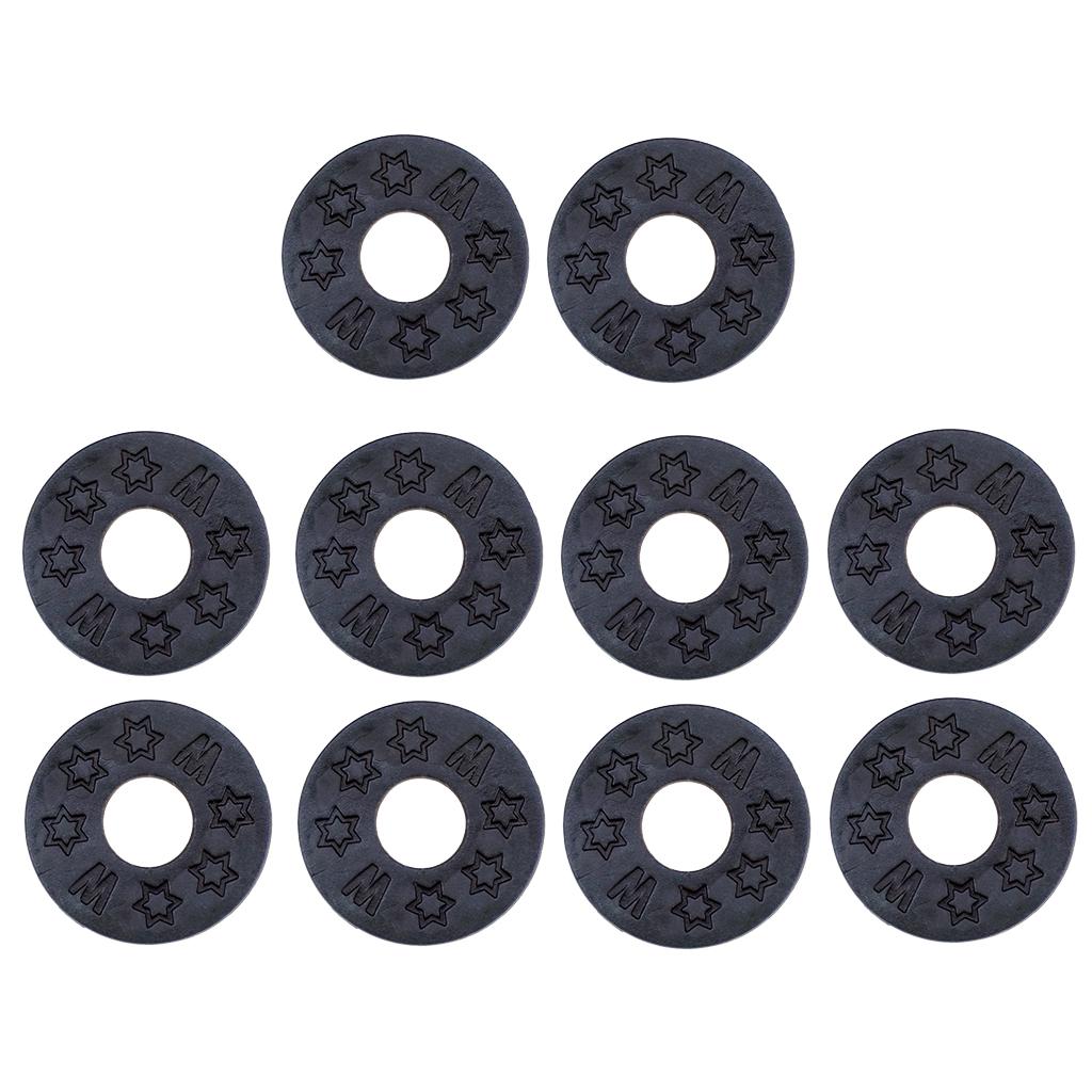 

10 pcs Guitar Strap Block Rubber Lock Washer Gasket Cushion Stringed Instruments for Acoustic Guita Bass Parts чёрный